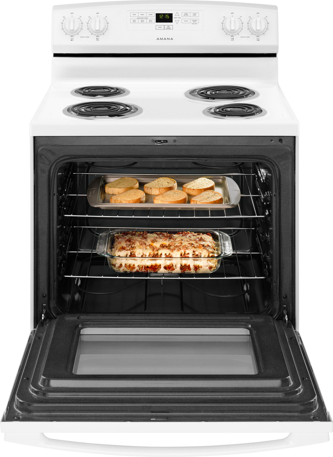 Amana White Freestanding Electric Range (4.8 Cu. Ft.) - YACR4303MFW