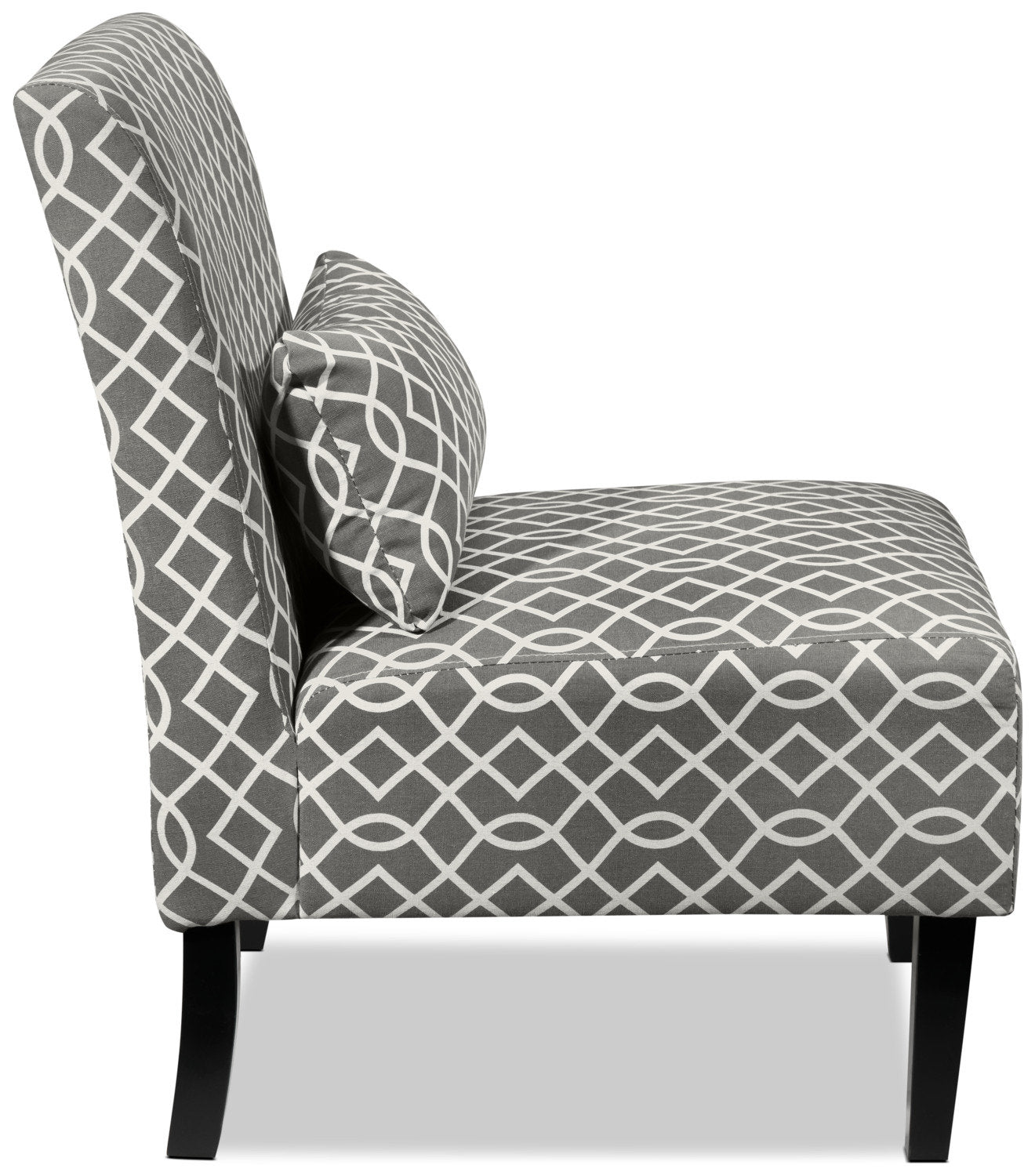 Santos Accent Chair - Grey Lattice
