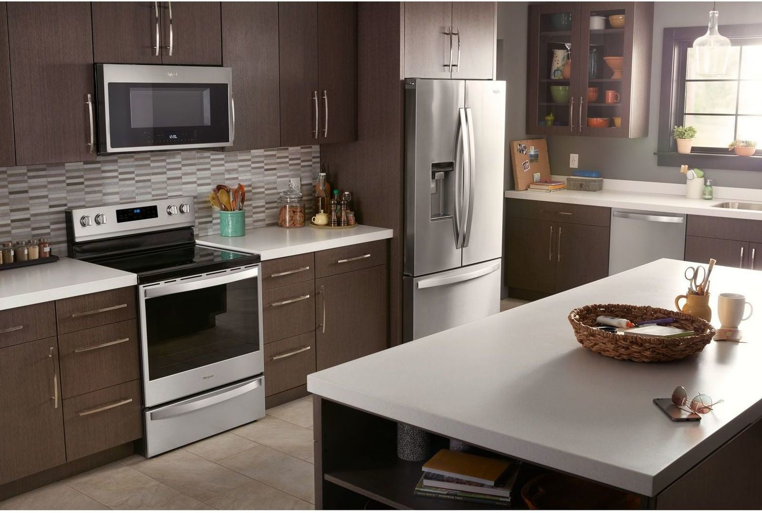 Whirlpool Stainless Steel Counter-Depth French Door Refrigerator (24 Cu. Ft.) - WRF954CIHZ