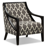 Samara Accent Chair - Brown and Beige