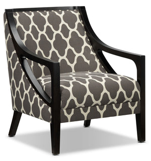 Samara Accent Chair - Brown and Beige