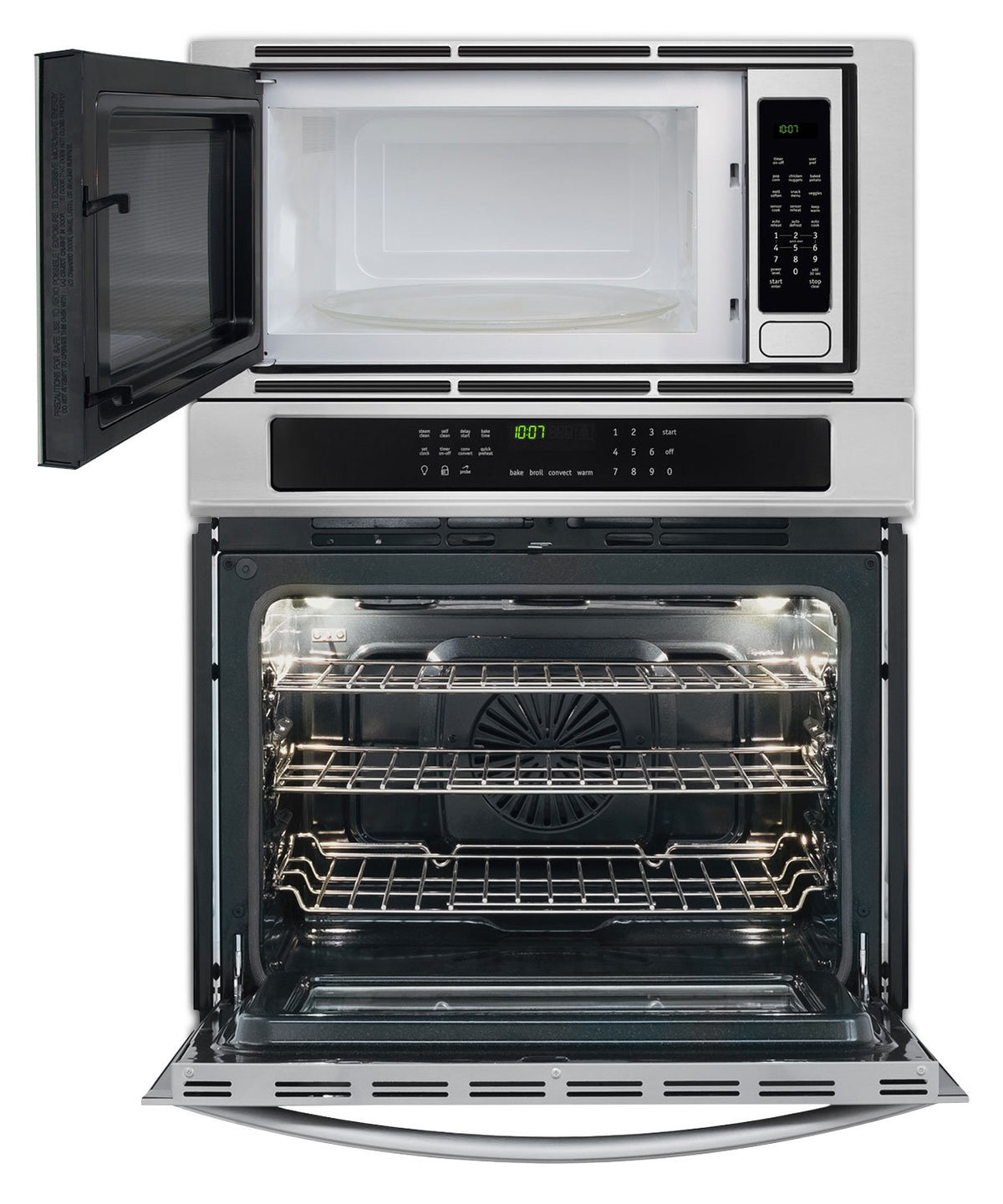 Frigidaire Gallery Stainless Steel Wall Oven (4.6 Cu. Ft.) w/Microwave (2.0 Cu. Ft.) - FGMC3065PF