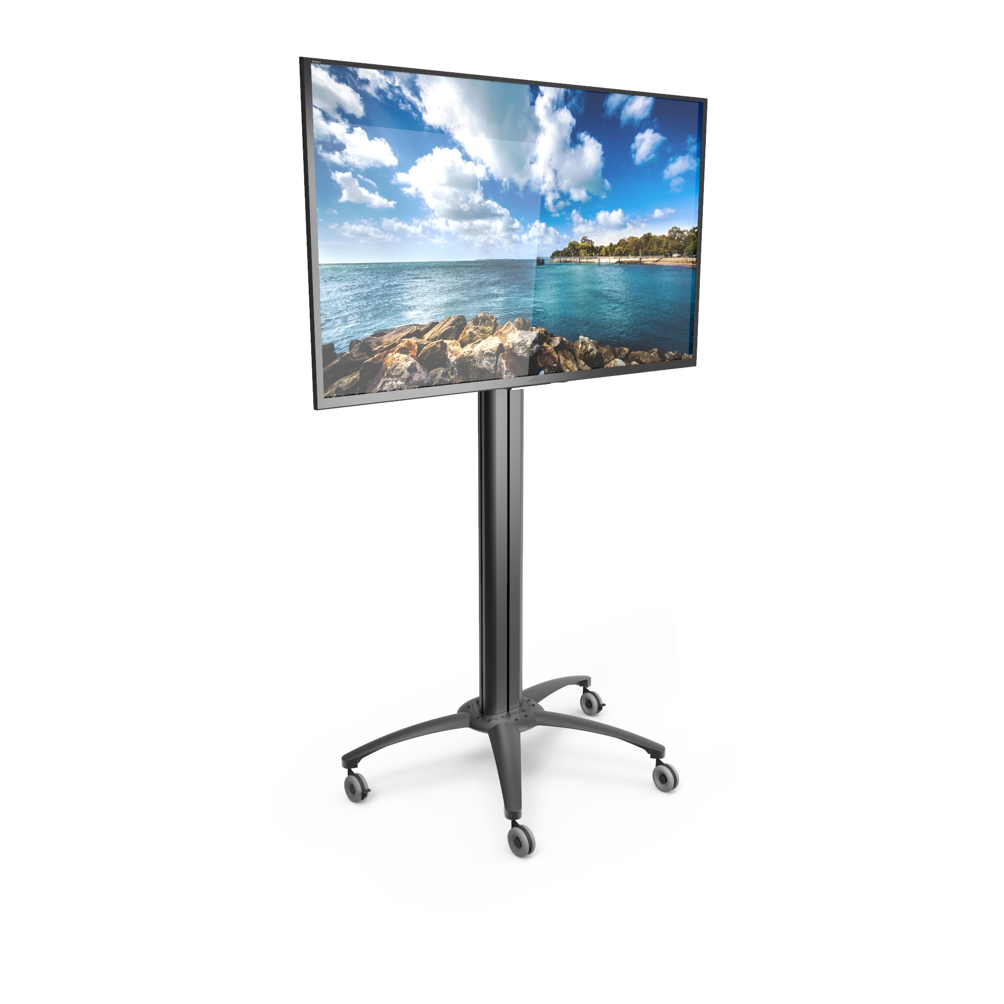Rolling Mobile TV Floor Stand with Built-in Powerbar for 37" to 70" TVs - MKX70