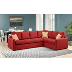 Athina  2-Piece Sectional with Left-Facing Queen Sofa Bed - Cherry
