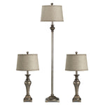 Classic Pewter 3-Pack Lamps - Bronze