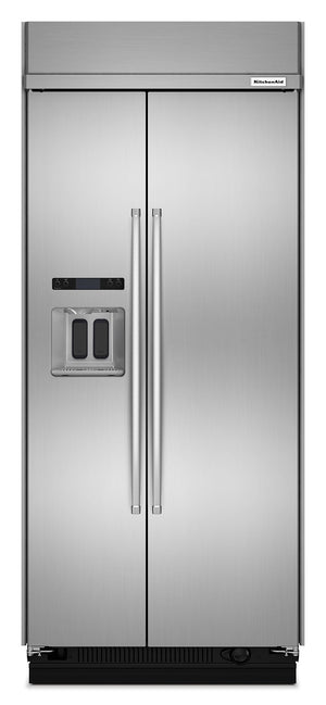 KitchenAid Stainless Steel Side-by-Side Refrigerator (20.8 Cu. Ft.) - KBSD606ESS