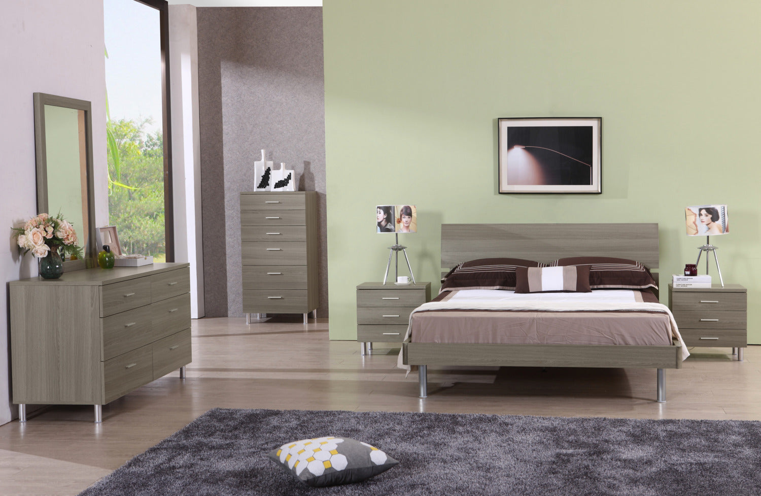 Bellmar Night Table - Grey
