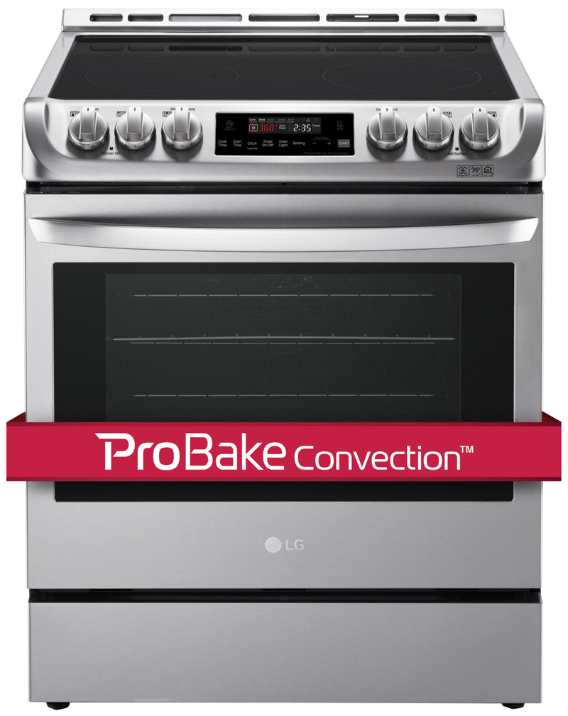 LG Appliances Stainless Steel Slide In Electric Convection Range 6.3 Cu. Ft. LSE4611ST Leon s