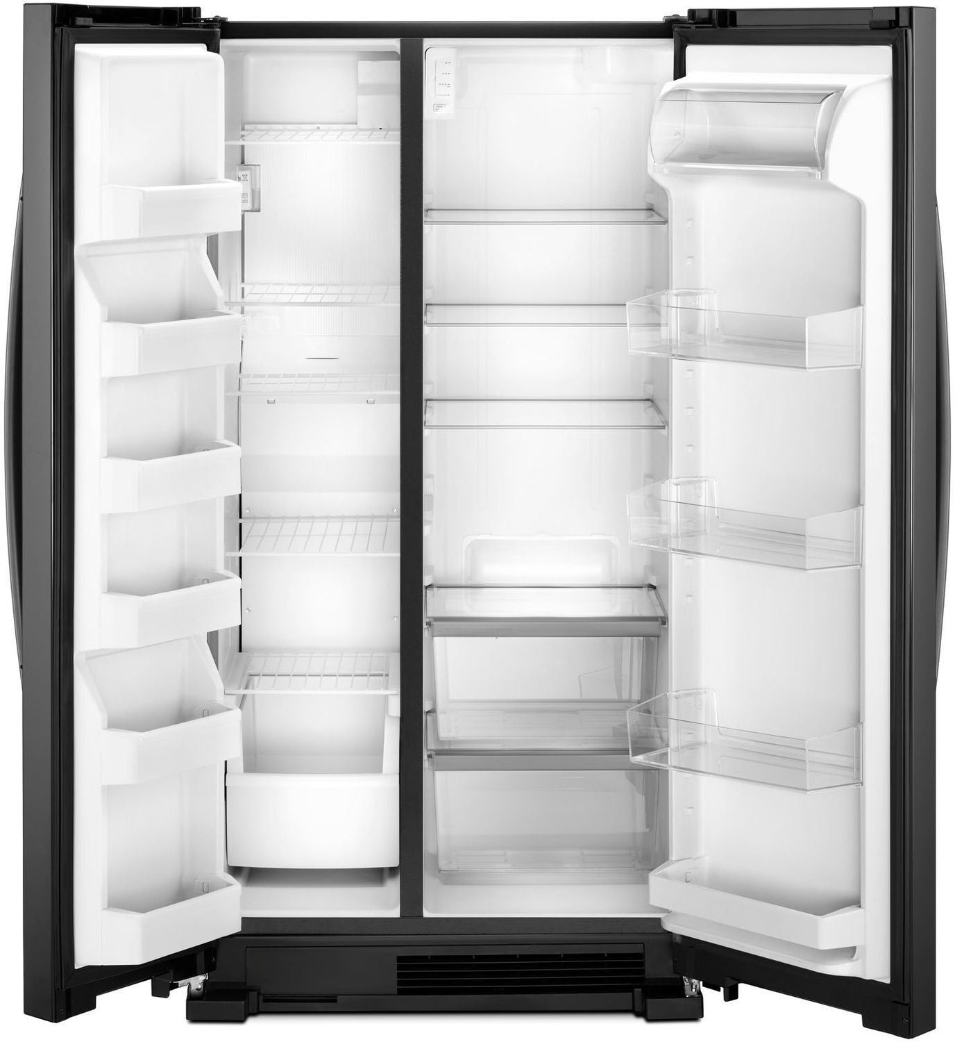 Whirlpool 35.88" 25 Cu. Ft. Black Side-by-Side Refrigerator - WRS315SNHB
