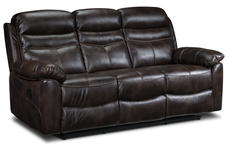 Devon Reclining Sofa Brown Leon's