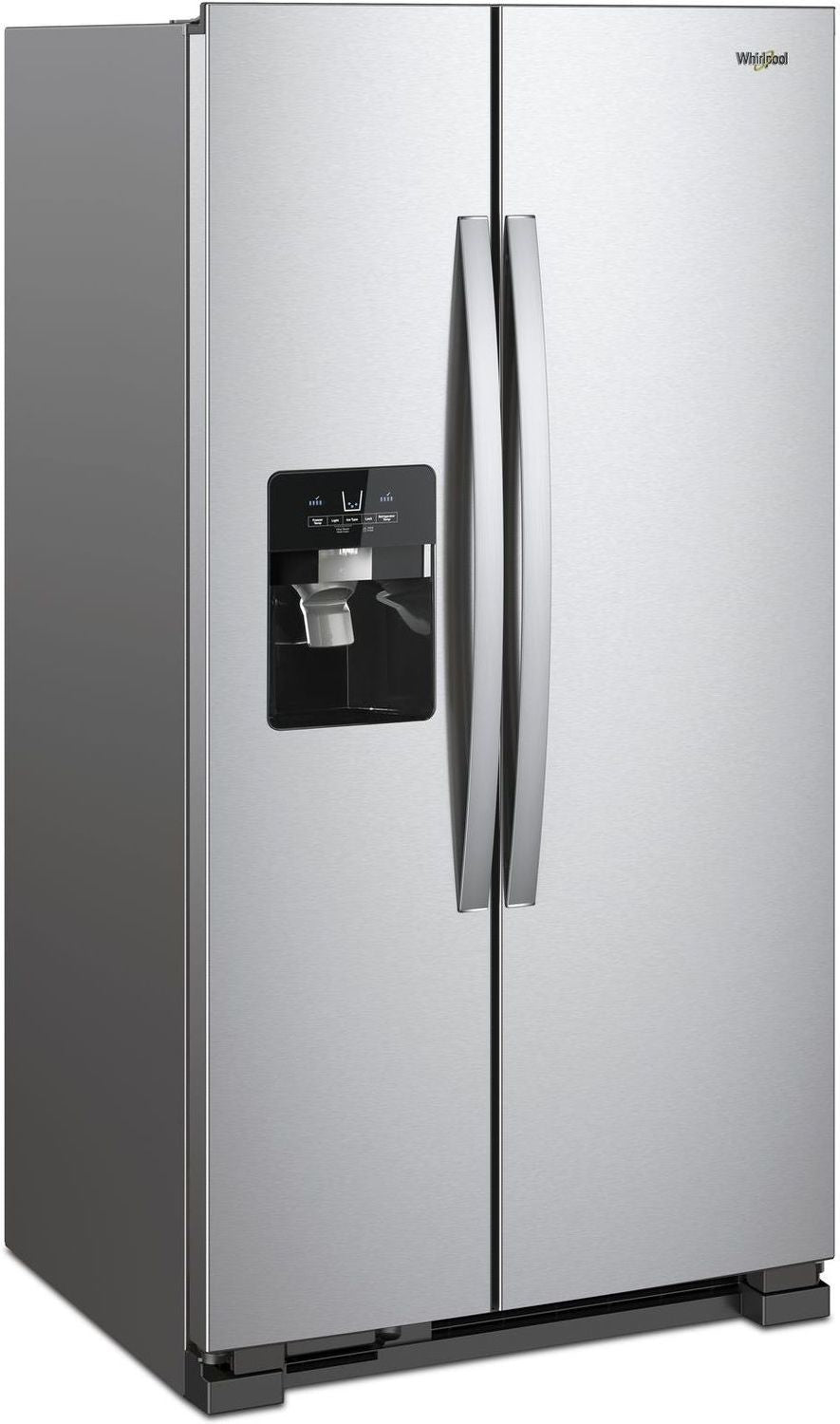 Whirlpool 36" 25 Cu. Ft. Monochromatic Stainless Steel Side-by-Side Refrigerator - WRS335SDHM