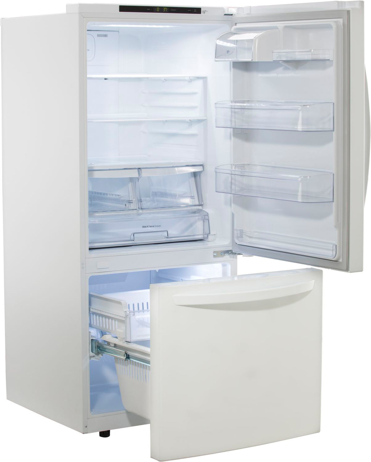 LG White Bottom-Freezer Refrigerator (22.1 Cu. Ft.) - LDNS22220W