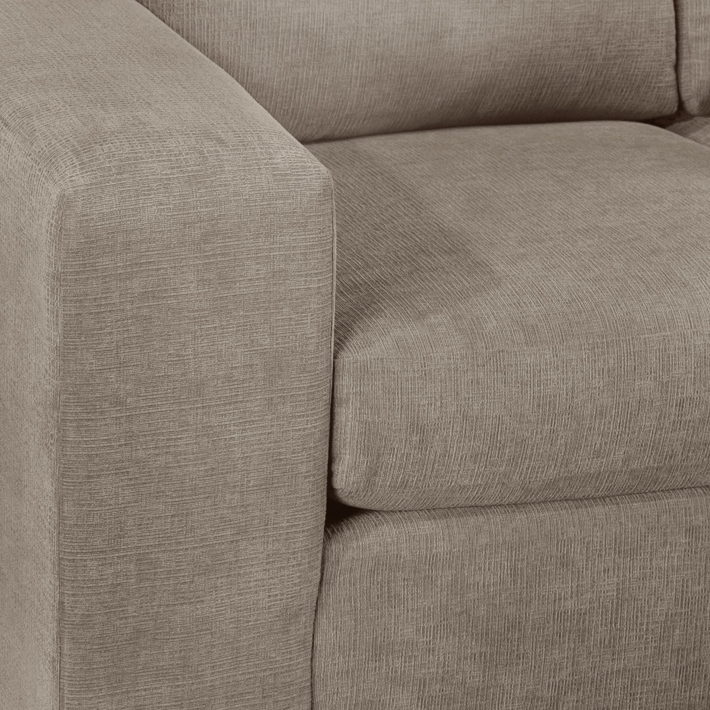 Fava Chaise Sofa - Pewter