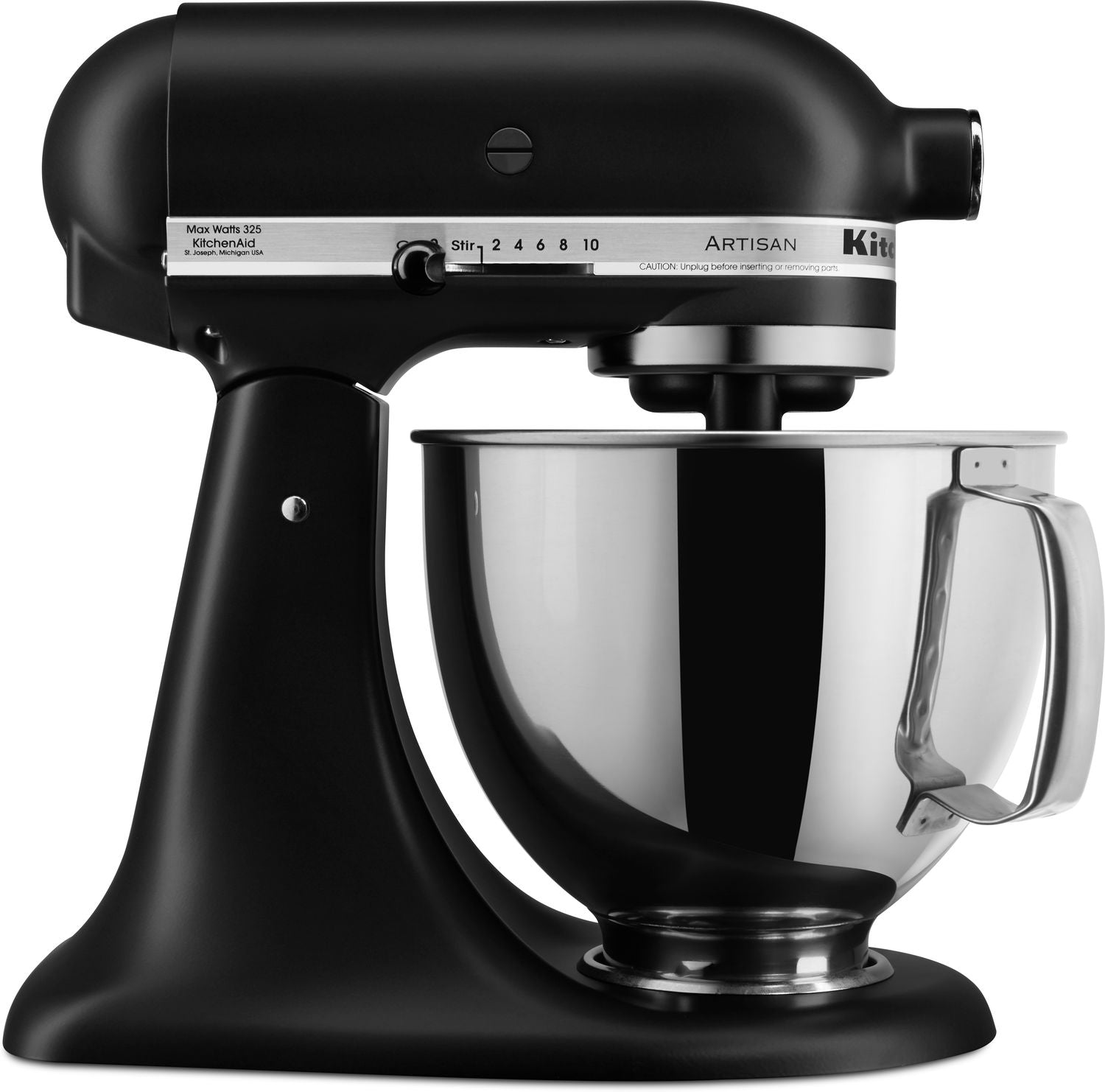 KitchenAid Matte Black 5-Quart Tilt-Head Stand Mixer - KSM150PSBM