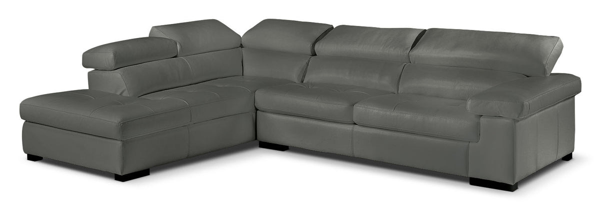 Underwood 2-Piece Sectional with Left-Facing Chaise - Charcoal