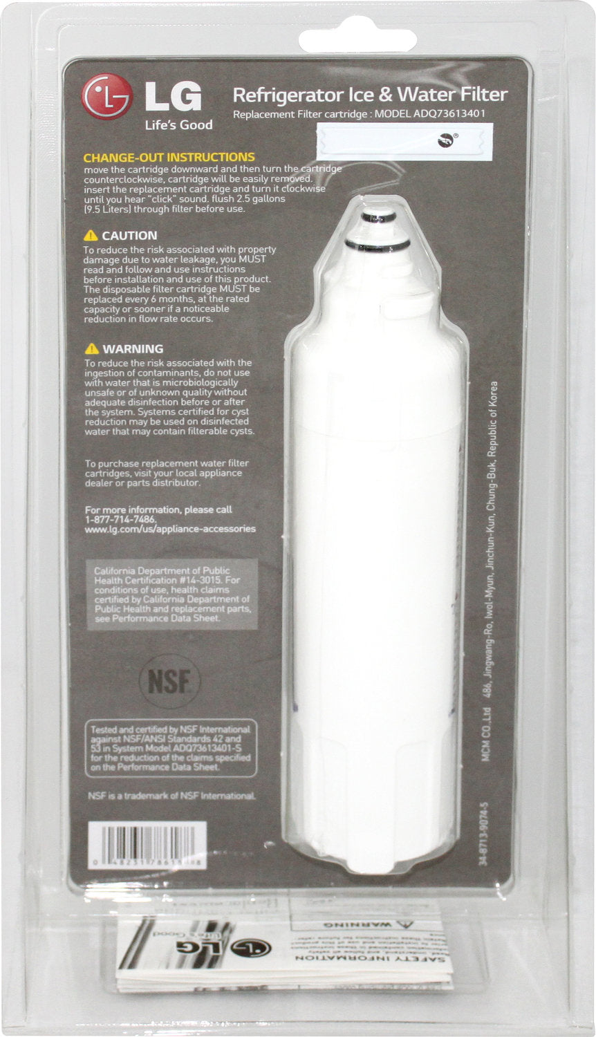LG Appliances Water Filter - LT800P
