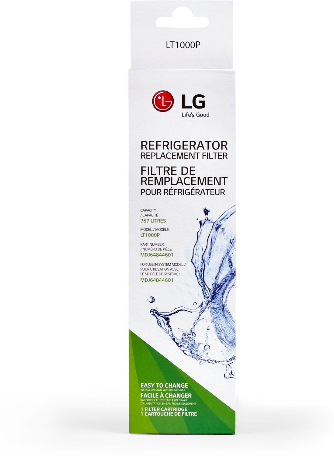 LG Appliances Water Filter - LT1000P