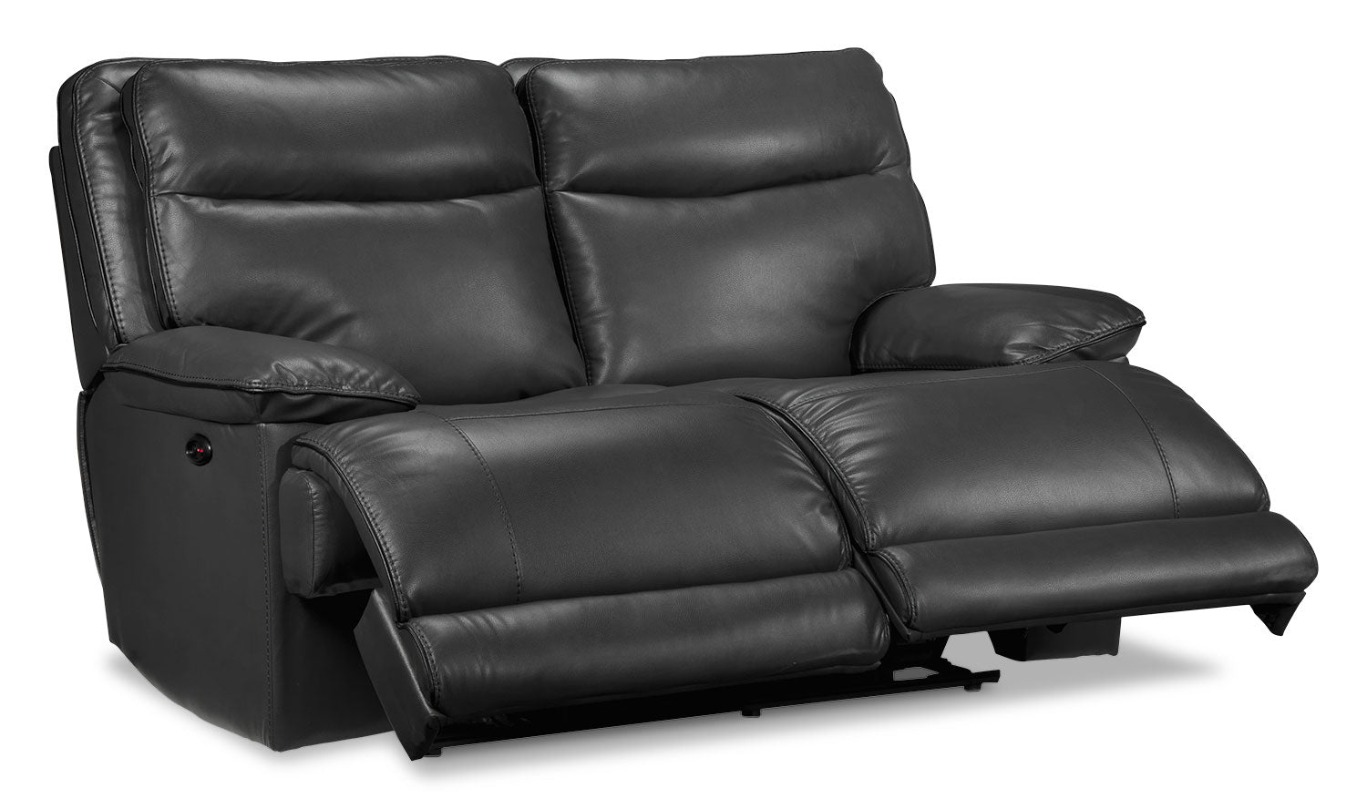Lanette Power Reclining Loveseat - Smoke Grey