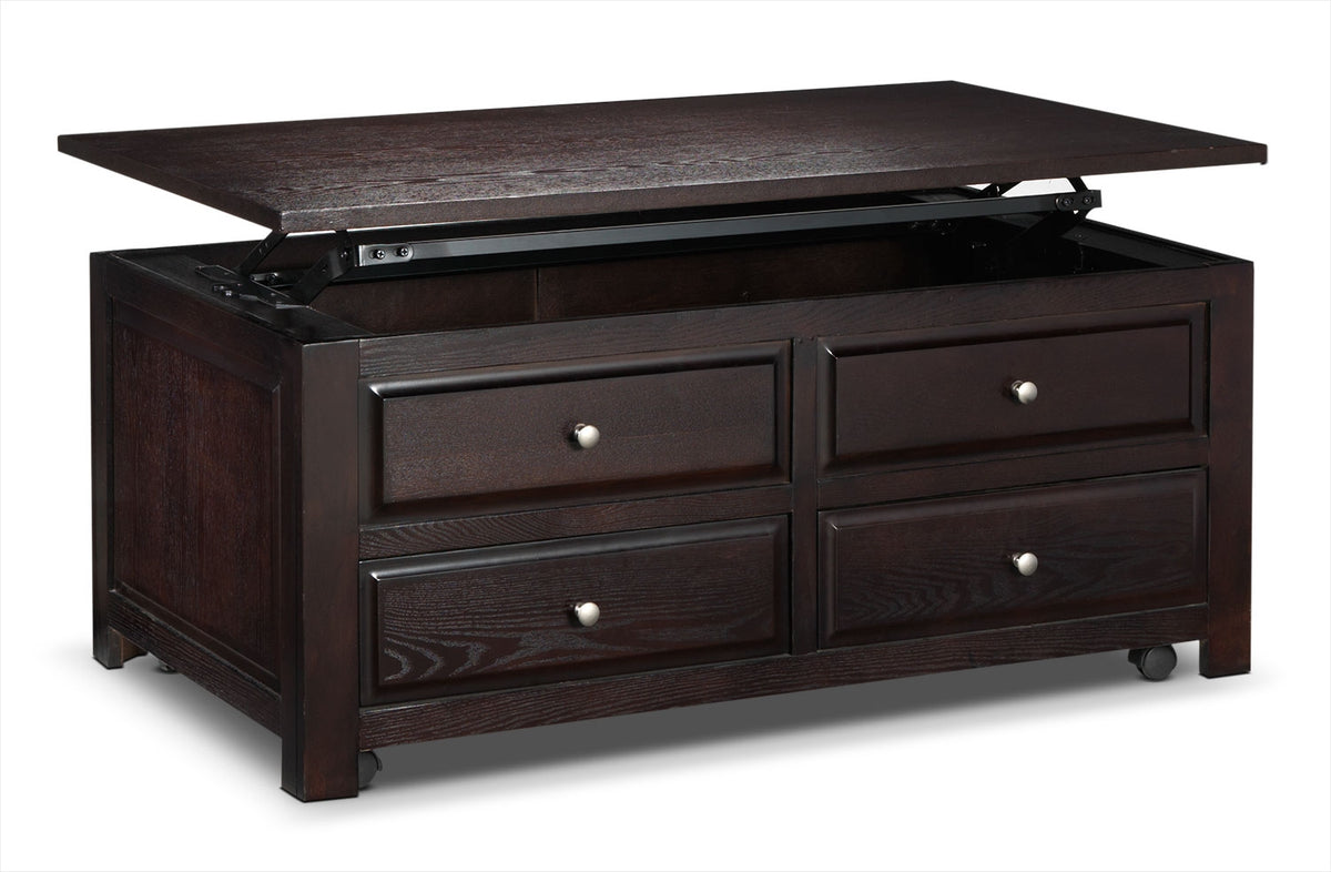Ines Lift-Top Coffee Table - Espresso