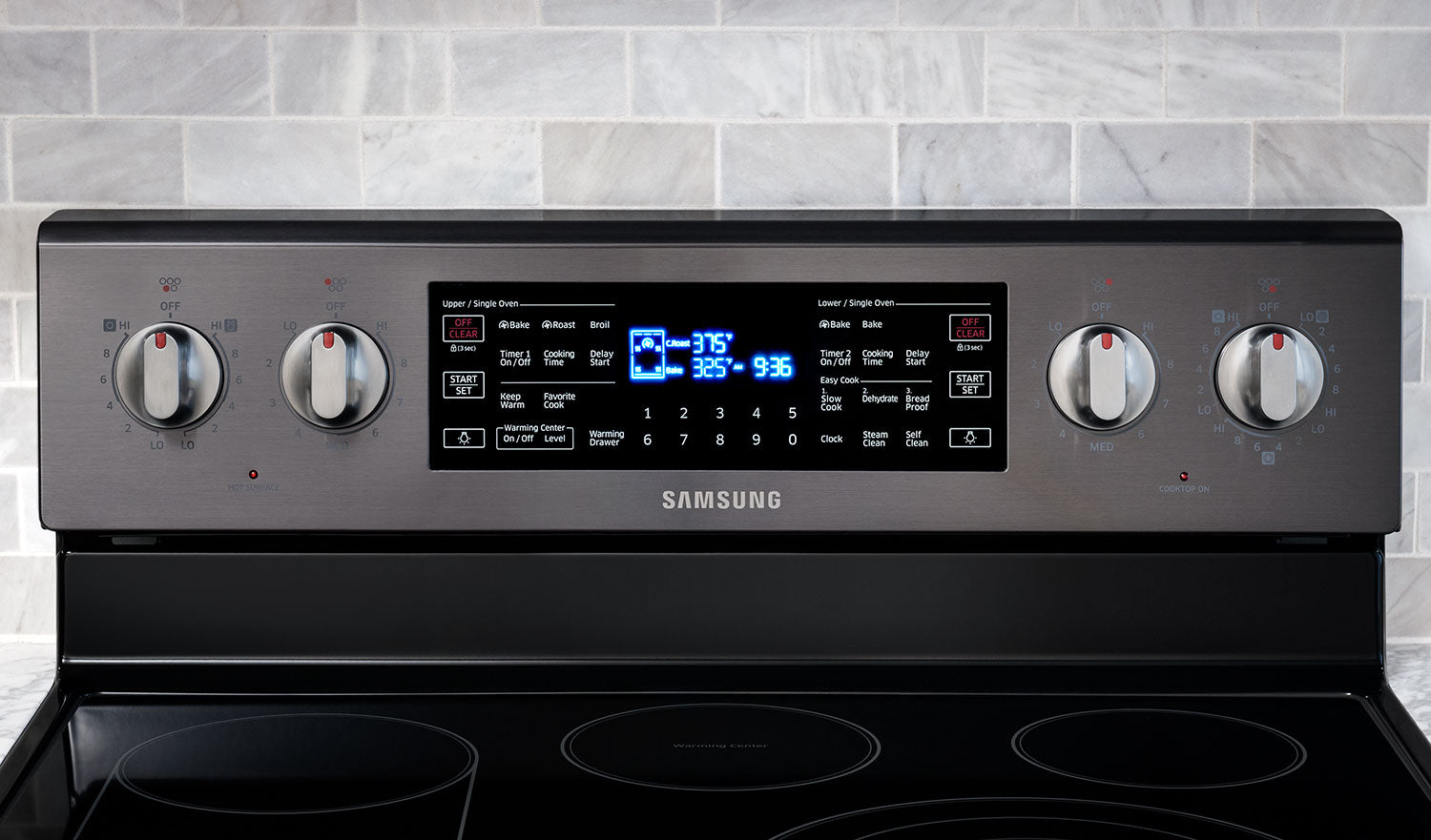 Samsung Black Stainless Steel Freestanding Electric Convection Range (5.9 Cu. Ft.) - NE59J7850WG/AC