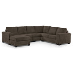 Danielle 3-Piece Sectional with Left-Facing Corner Wedge - Java