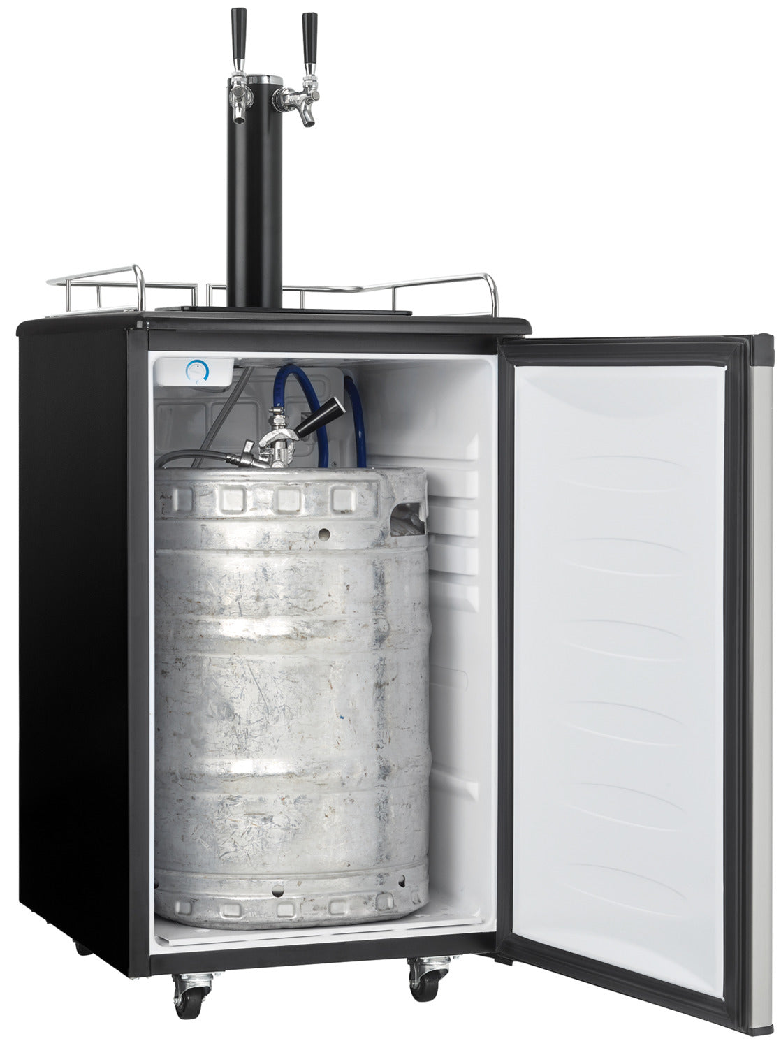 Danby Silver Dual Tap Keg Cooler (5.4 Cu. Ft.) - DKC054A1BSL2DB