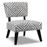 Parker Accent Chair - White and Grey