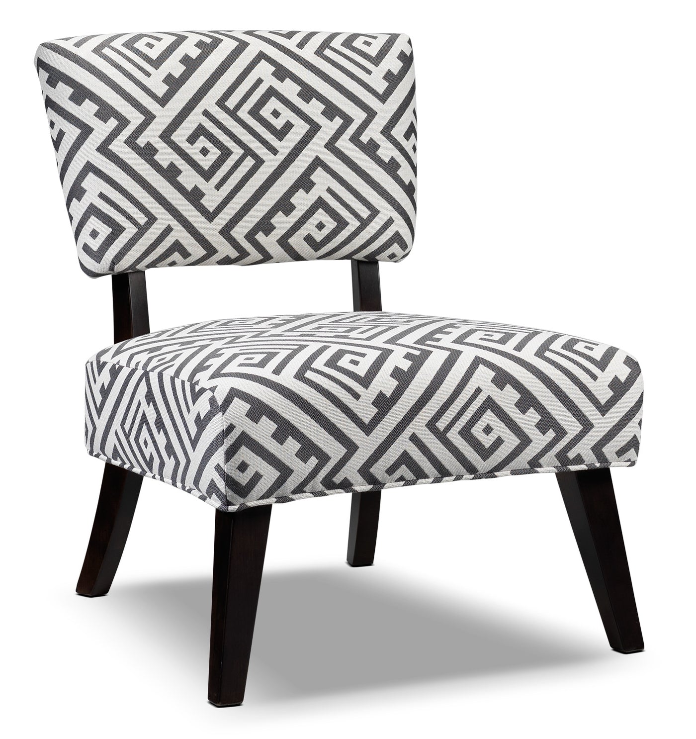 Parker Accent Chair - White and Grey