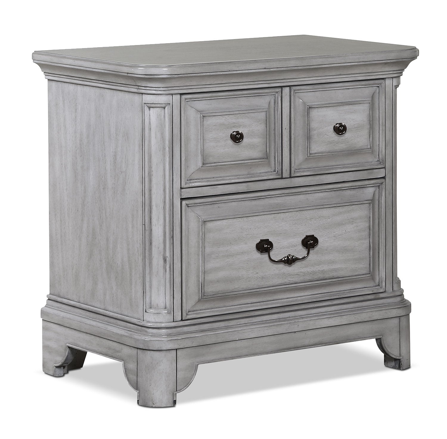 Tressa Night Table - Weathered White