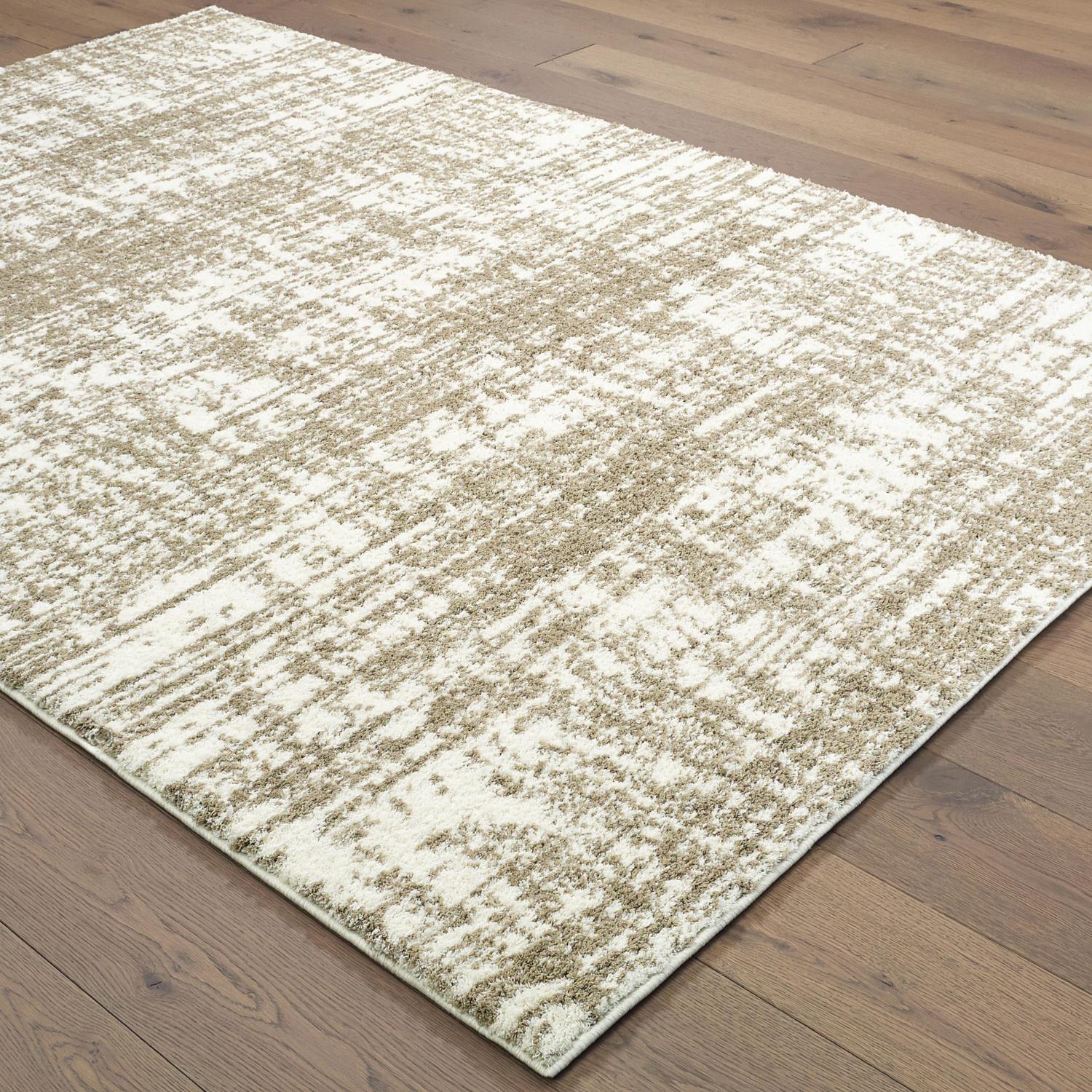 Vaughn W1803JL Distressed Abstract Area Rug (3'10"X5'5")