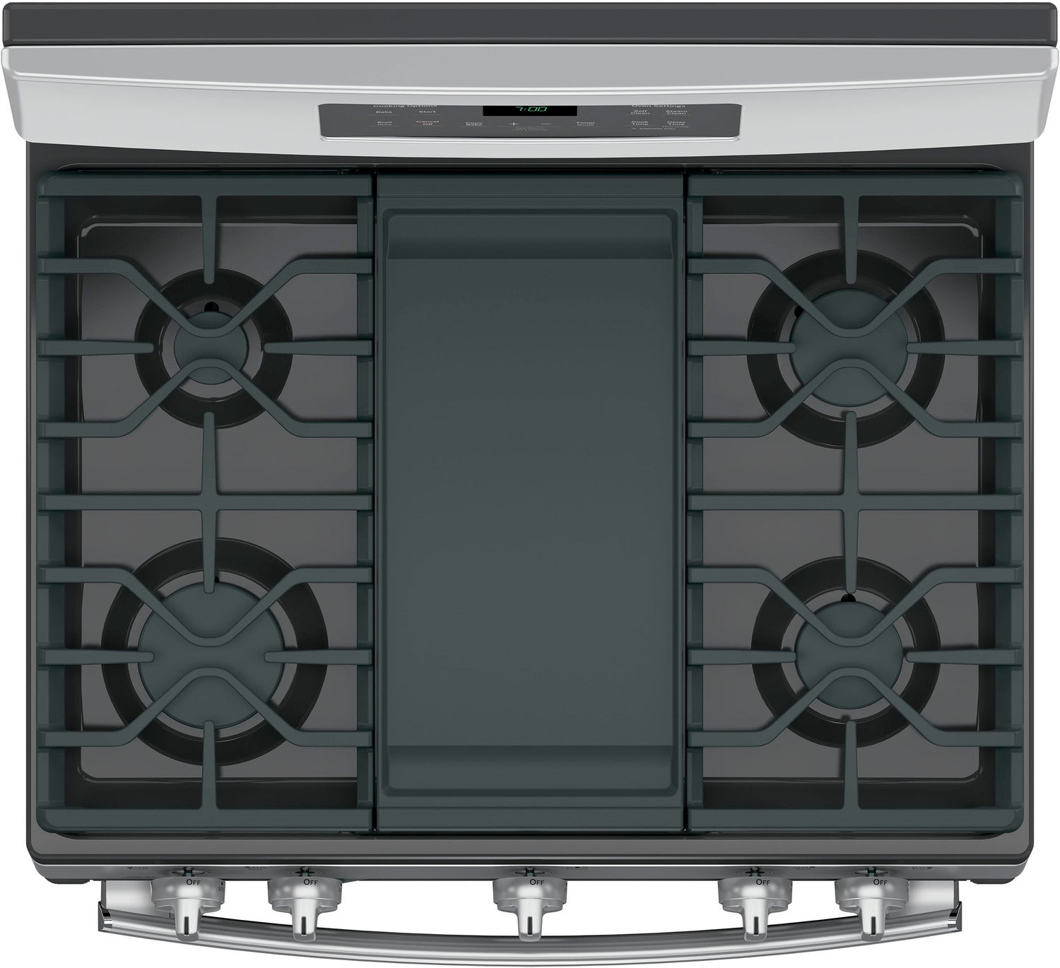 GE Stainless Steel Freestanding Gas Convection Range (5.0 Cu. Ft.) - JCGB700SEJSS