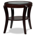 Theo End Table - Mahogany