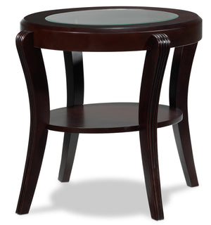 Theo End Table - Mahogany