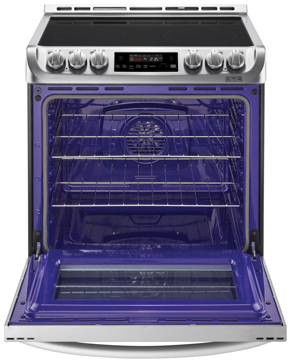 LG Appliances Stainless Steel Slide-In Electric Convection Range (6.3 Cu. Ft.) - LSE4611ST