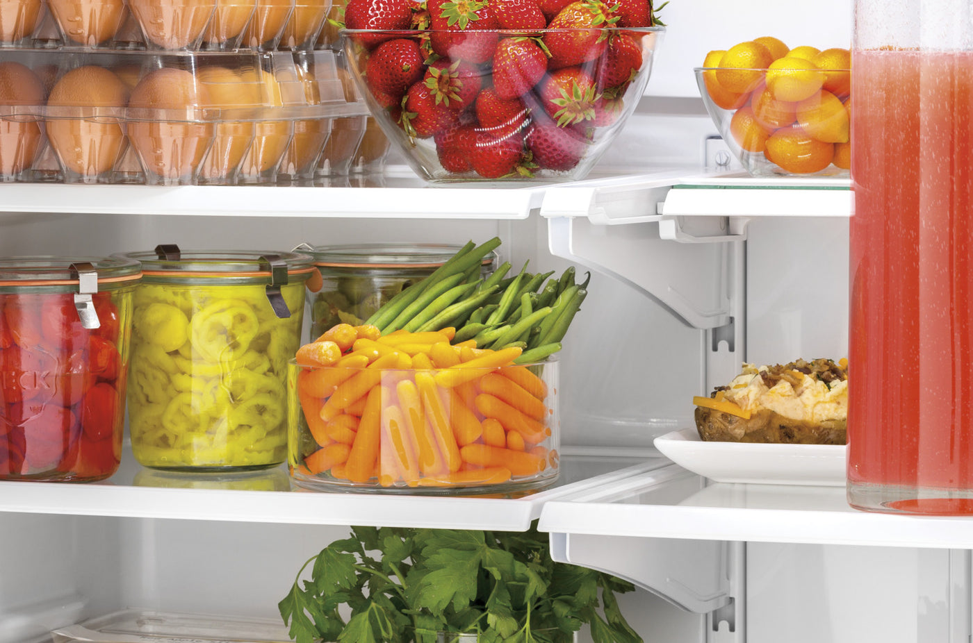 GE 32.75" 18.6 Cu. Ft. White Counter-Depth French Door Refrigerator - GWE19JGLWW