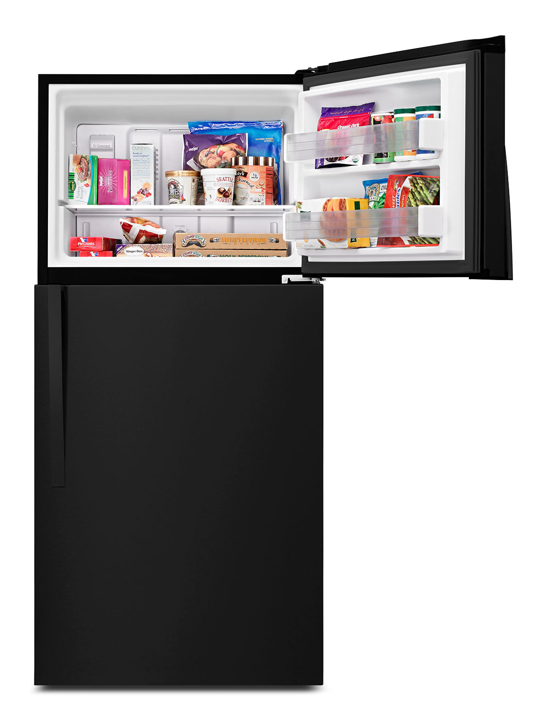 Whirlpool 30" 19.2 Cu. Ft. Black Top-Freezer Refrigerator - WRT519SZDB