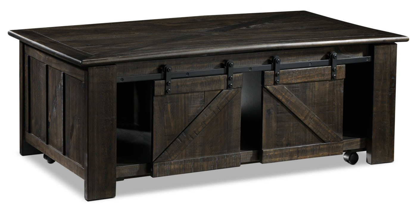 Gable Lift-Top Coffee Table - Weathered Charcoal