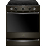 Whirlpool Black Stainless Steel Slide-In Electric True Convection Range (6.4 Cu. Ft.) - YWEE750H0HV