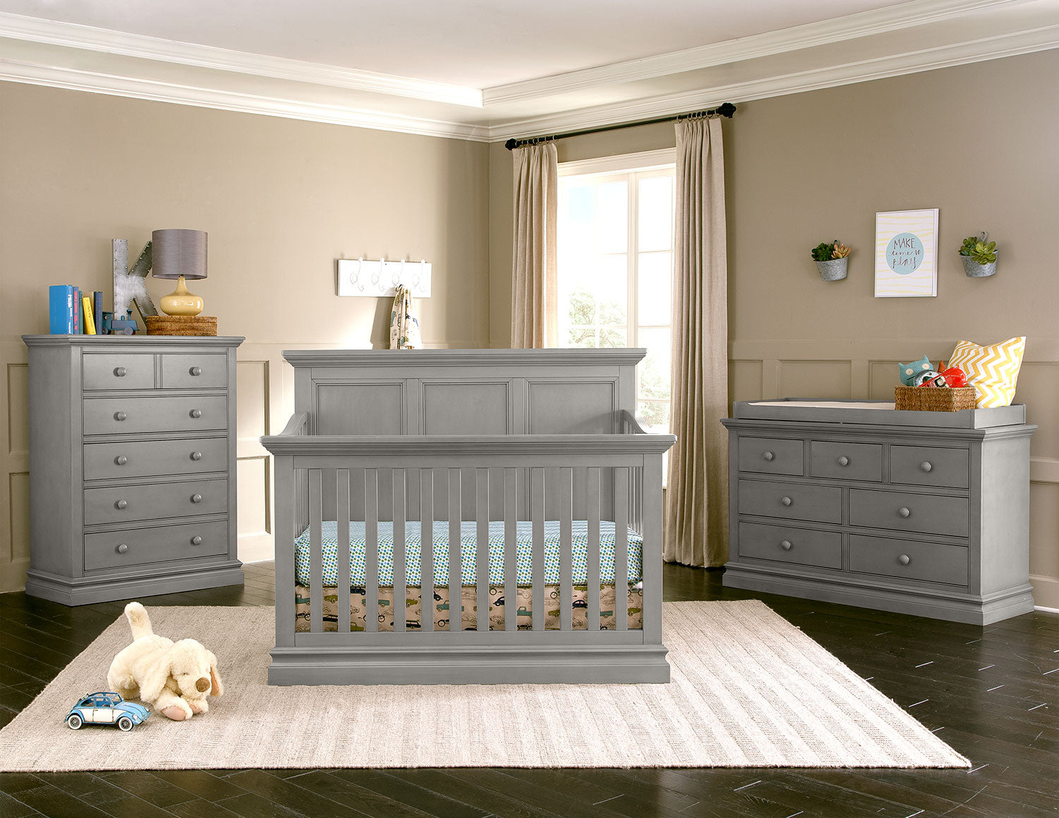 Cameron Convertible Panel Crib - Cloud