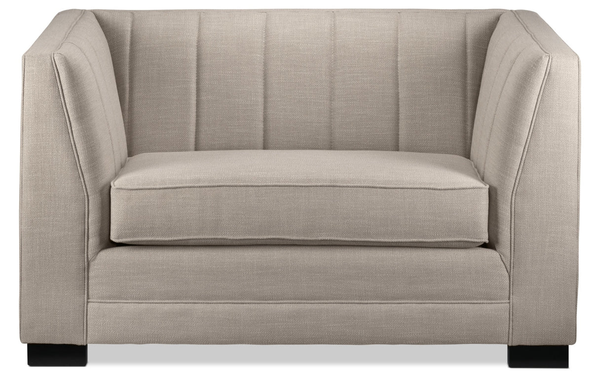 Mika Chair and a Half - Taupe