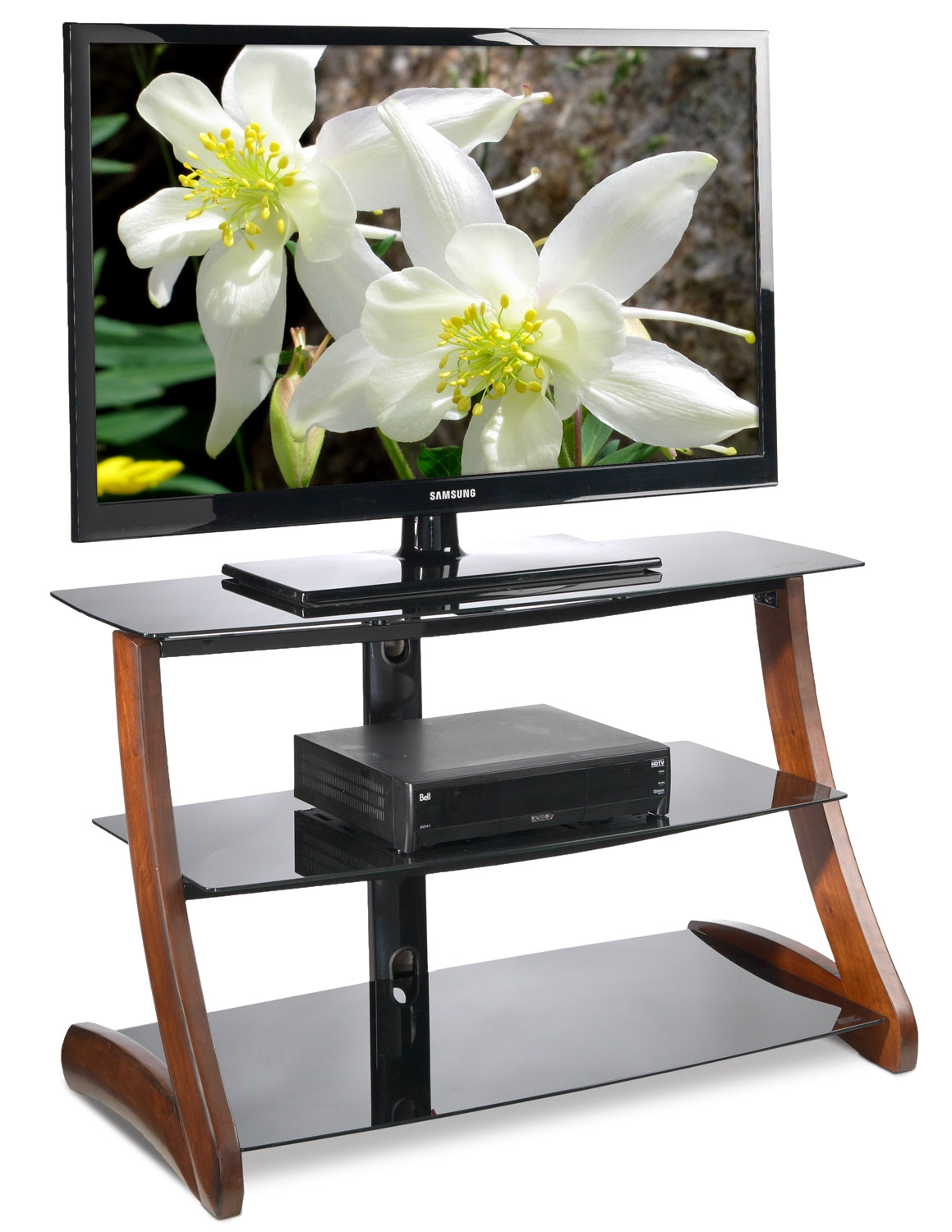 Astrix 40" TV Stand - Black and Brown