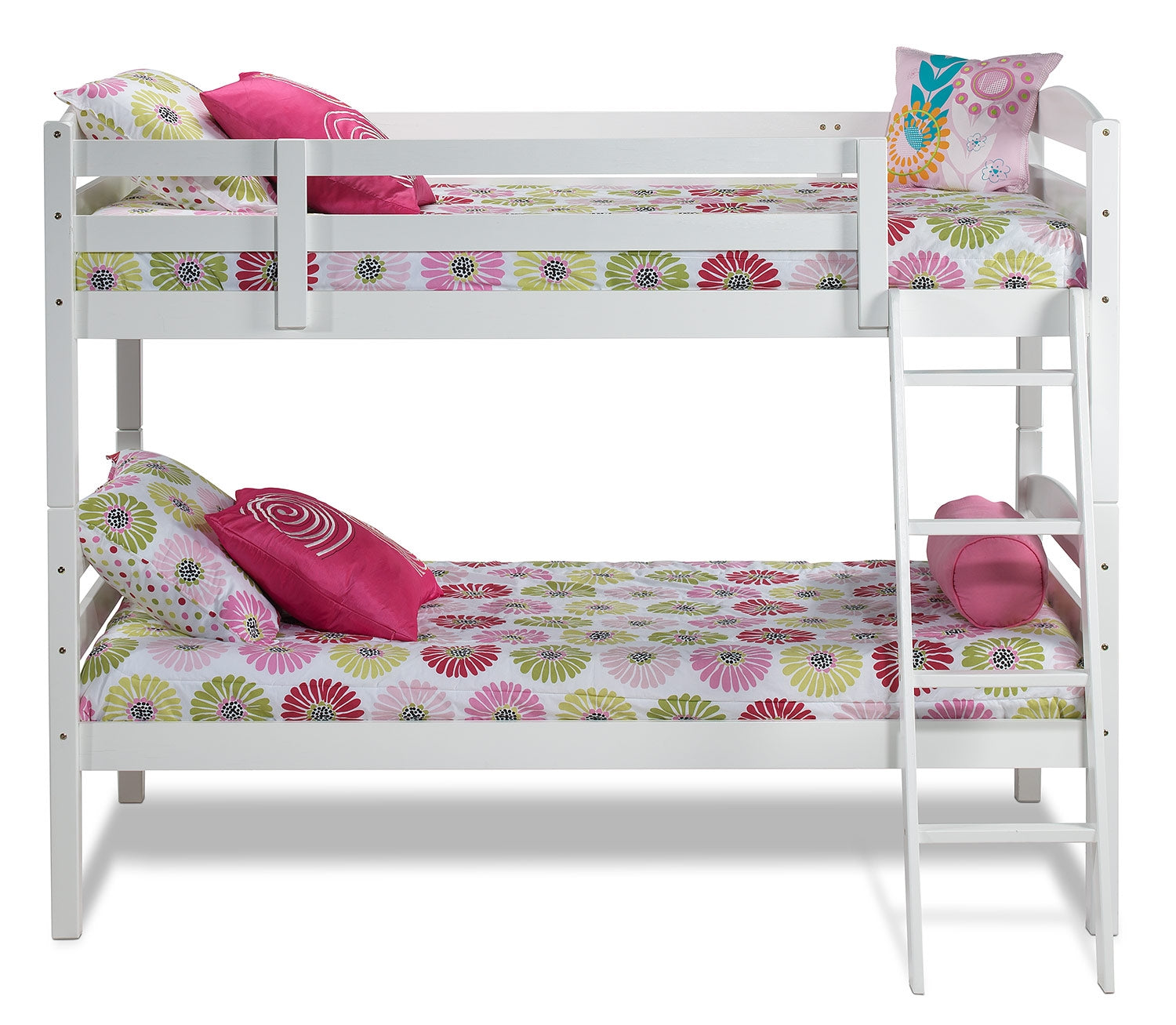 Charlie Twin Bunk Bed - White