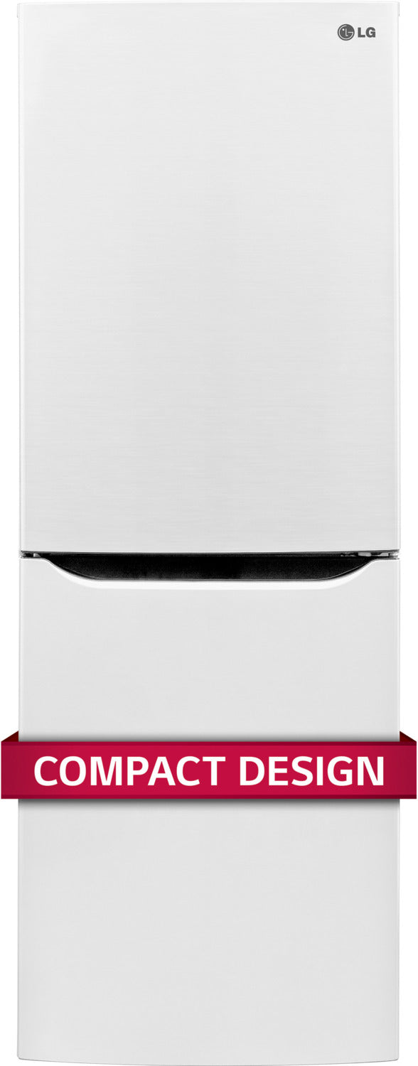 LG White Counter-Depth Bottom-Freezer Refrigerator (10.1 Cu. Ft.) - LBNC10551W
