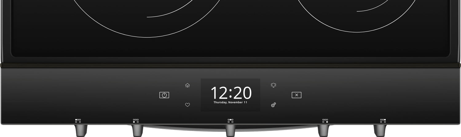 Whirlpool Black Stainless Steel Slide-In Electric True Convection Range (6.4 Cu. Ft.) - YWEE750H0HV