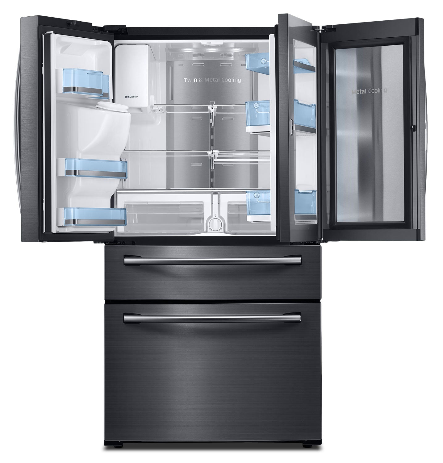 Samsung Black Stainless Steel French Door Refrigerator (28 Cu. Ft.) - RF28JBEDBSG/AA