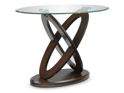 Atomic 48" Sofa Table - Brown Cherry