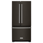 KitchenAid 33" 22.1 Cu. Ft. Black Stainless Steel French Door Refrigerator - KRFF302EBS