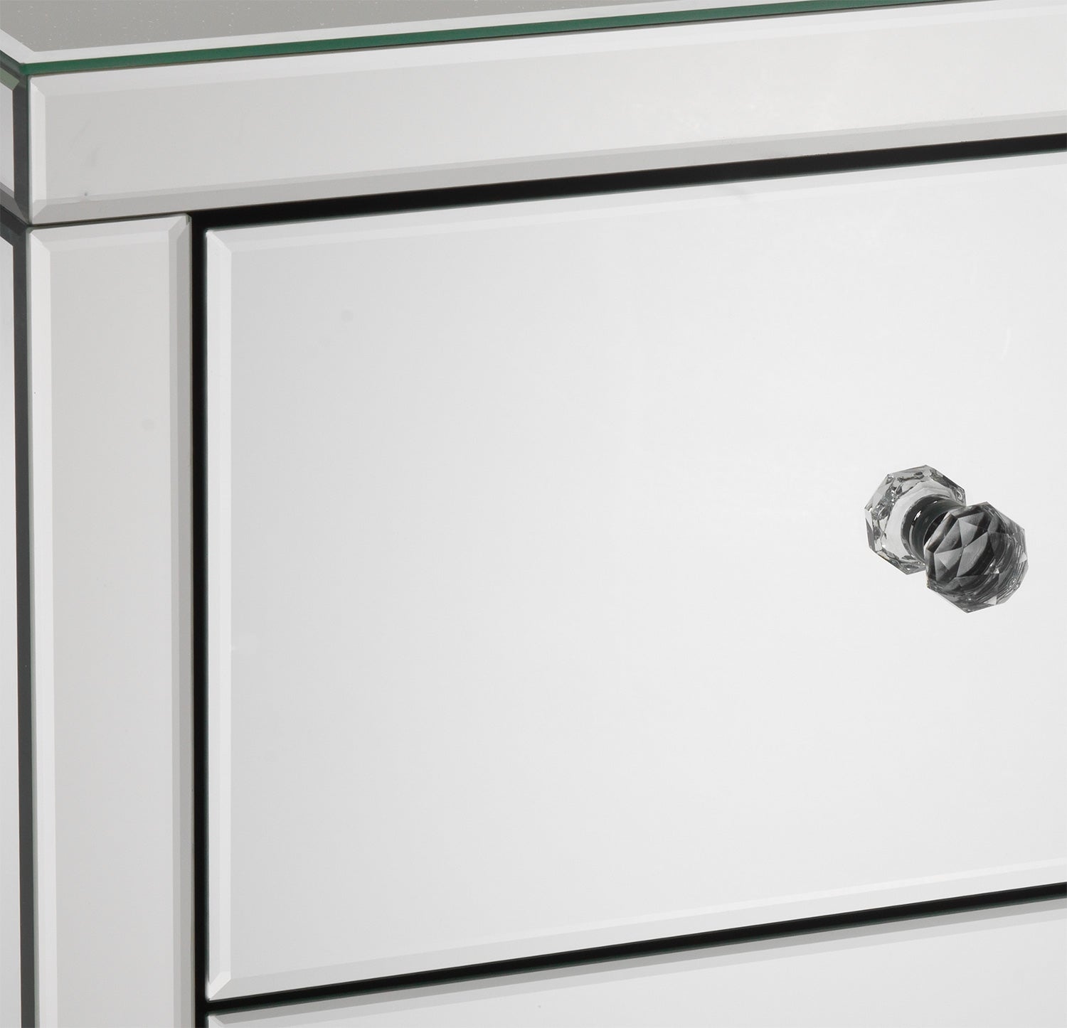 Illusion Night Table - Mirrored Glass