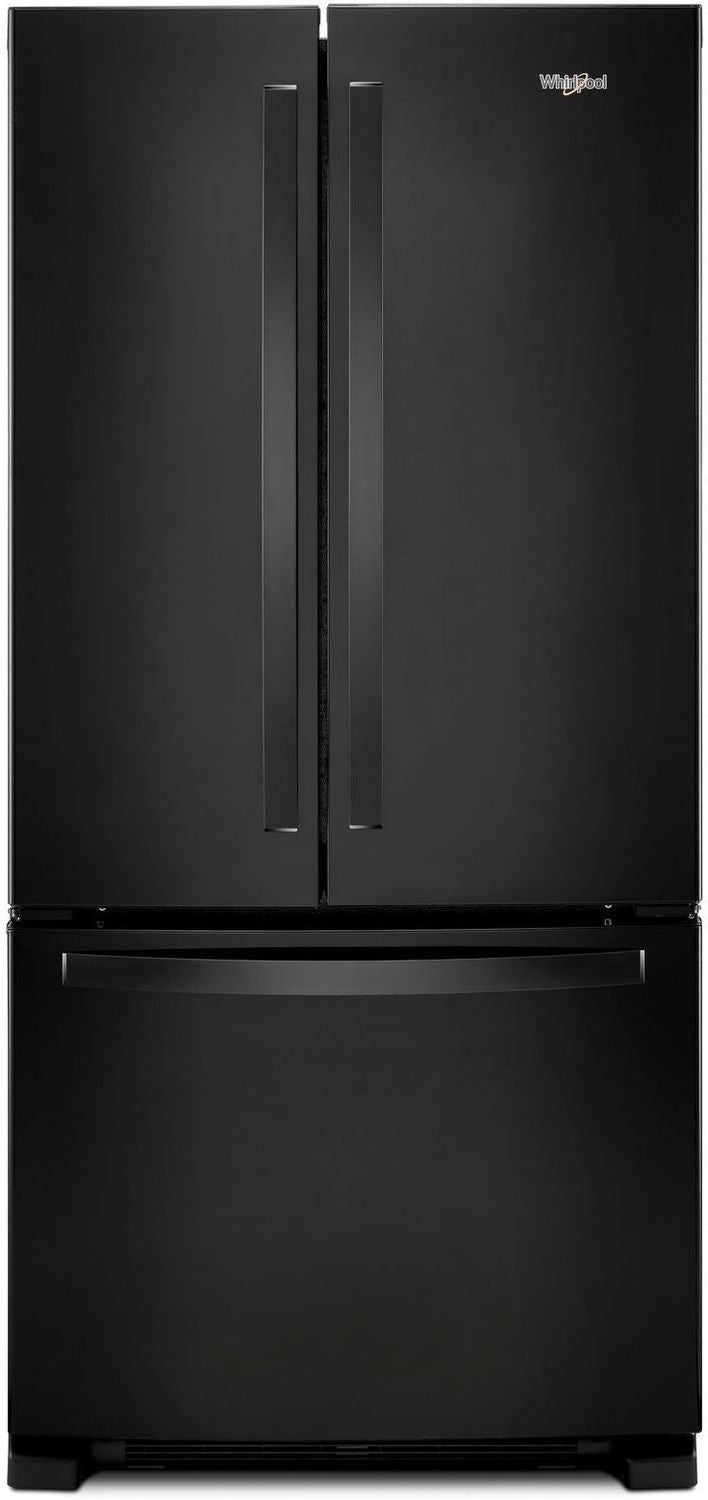 Whirlpool Black Freestanding French Door Refrigerator (22 Cu. Ft.) - WRF532SMHB