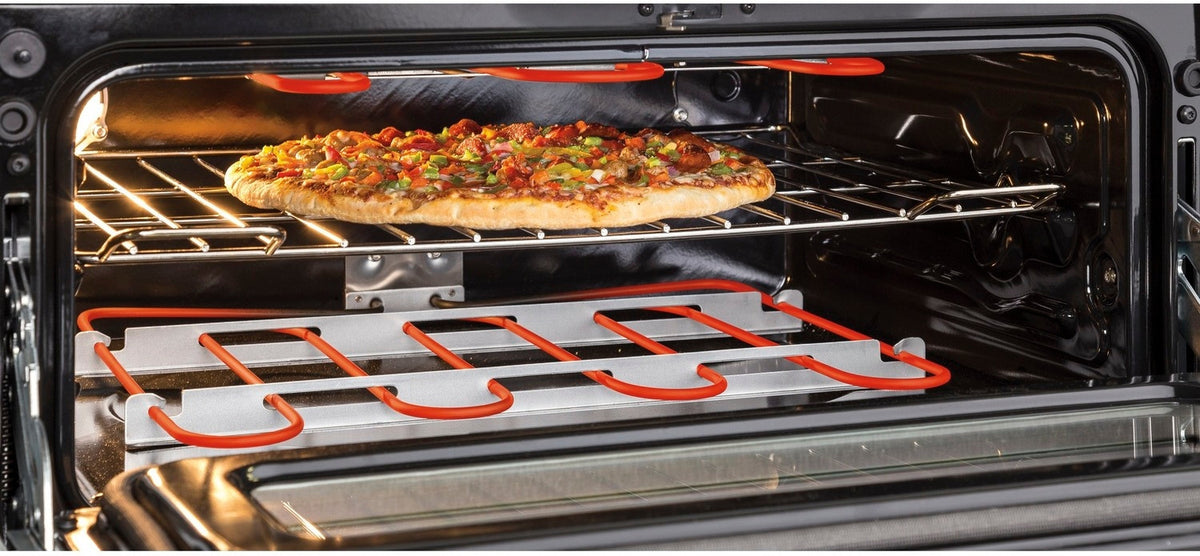 GE Stainless Steel Freestanding Electric Convection Double Oven Range (6.6 Cu. Ft.) - JCB865SJSS